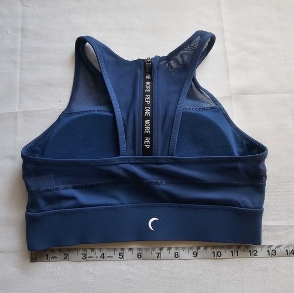 Zyia Active All-Star Sports Bra Blue Size Small Supportive Workout Running Bra - Picture 7 of 11
